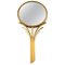 Swedish Art Deco Hand Mirror in Bronze from Ystad Metall, 1930s 1