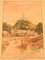 Acuarela sobre papel Phu Khao Thong y templo del Monte Sagrado, principios del siglo XX, Imagen 2