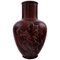 Ceramic Vase in Ox Blood Glaze by Jais Nielsen for Royal Copenhagen, 20th Century 1