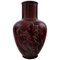 Ceramic Vase in Ox Blood Glaze by Jais Nielsen for Royal Copenhagen, 20th Century, Image 1
