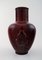 Ceramic Vase in Ox Blood Glaze by Jais Nielsen for Royal Copenhagen, 20th Century 2