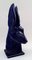 Scandinavian Antelope Ceramic Vase Sculpture with Dark Blue Glaze, 1953 2