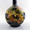 Jugendstil Enghals Vase aus Steingut mit Blumen von Rörstrand, frühes 20. Jahrhundert 3