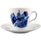 Blue Flower Braided Espresso Cups and Saucers from Royal Copenhagen, 1968, Set of 26 1