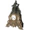 Französische Messing La Fontaine Uhr, 1900er 1