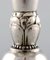 Art Deco Vases in Hammered Sterling Silver from Georg Jensen, 1940s, Set of 4, Image 3