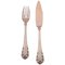 Antique Lily of the Valley Silver Fish Knife and Fish Fork from Georg Jensen, Set of 2, Image 1