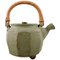 Danish Tea Pot in Ceramic with Handle in Wicker 1
