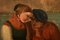 Romantic Scenery Junges Paar Öl auf Leinwand, 19. Jahrhundert 5