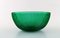 Swedish Green Art Glass Bowls by Arthur Percy for Nybr, 20th Century, Set of 3 3