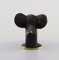 Black Gold Line Elephant in Bronze by Walter Bosse for Herta Baller, 1950s, Image 4