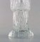 Birch Stub Vase in Clear Art Glass by Eugen Montelin for Reijmyre Glass, 1974 5
