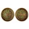 Tinos Bronze Dishes in Massive Patinated Bronze with an Animal in Landscape, 1920s, Set of 2, Image 1