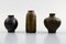 Swedish Wallakra Five Miniature Art Pottery Vases, 1960s, Set of 5 2