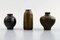 Swedish Wallakra Five Miniature Art Pottery Vases, 1960s, Set of 5, Image 2
