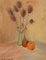 Huile sur Panneau Pommes et Chardin par Ray Letellier, 1959 3