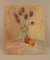 Huile sur Panneau Pommes et Chardin par Ray Letellier, 1959 2