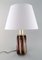 Italian Colored Acrylic Glass and Brass Table Lamp, 1970s 2
