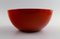 Finnish Red Bowls in Enameled Metal by Kaj Franck, 1950s, Set of 3 2