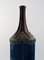 Large Ceramic Vase Decorated in Blue and Brown by Bjørn Wiinblad for Rosenthal, 20th Century 2