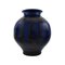Glasierte Steingut Vase in modernem Design von Kähler, 1930er 1