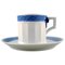 Blue Fan Coffee Cup with Saucer from Royal Copenhagen, 20th Century, Set of 34 1