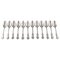 Swedish Olga Table or Soup Spoons from Hallbergs Guldsmeds AB, 1946, Set of 12, Image 1