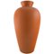 Grand Vase Orange en Céramique Vernis de Upsala-Ekeby, 1960s 1