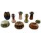 French Art Pottery Vases, 1940s, Set of 9, Image 1