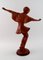 Austrian Keramos Dancing Woman Figure in Red Clay, 1940s 2