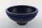 Large Ceramic Bowl in Dark Blue Glaze by Wilhelm Kåge for Gustavsberg, Image 2