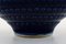 Large Ceramic Bowl in Dark Blue Glaze by Wilhelm Kåge for Gustavsberg 4