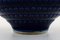 Large Ceramic Bowl in Dark Blue Glaze by Wilhelm Kåge for Gustavsberg, Image 4