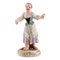 Girl with Flowers Miniature Figure after Johann Joachim Kändler from Meissen 1