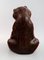 Brown Bear with Cub Figure in Stoneware by Arne Bang 4