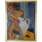 Oil on Board Portrait of Naked Woman, 1930s, Image 1