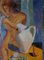 Ritratto di donna nuda ad olio su tavola, anni '30, Immagine 2