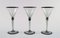 Art Deco Art Glass 9-Piece Liqueur Set with Decanter by Simon Gate for Orrefors, 1950s, Set of 11 4