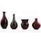 German Glaze Ceramic Vases by Richard Uhlemeyer, 1940s, Set of 4 1