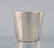 Hunting or Vodka Beakers in Plated Silver by Sigvard Bernadotte for Gense, 1960s, Set of 8, Image 4