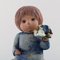 Stoneware Figure Girl with Flowers by Lisa Larson for Gustavsberg, 20th Century, Image 5