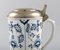 Blaue Kannierte Plain Tasse mit Zinn Montage von Royal Copenhagen, 20th Century 2