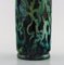 Antike dänische Jugendstil Vase aus glasierter Keramik von Moller & Bøgely 5