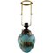 Art Deco Green Patinated Bronze with Gold Decoration Ikora Table Lamp from WMF, Image 1
