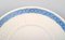 Blue Fan Flat Plates from Royal Copenhagen, 1970s, Set of 20 3