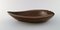 Large Teardrop Shaped Ceramic Dish in Brown Shades by Gunnar Nylund for Rörstrand, 1960s 2