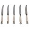 Antique Acanthus Sterling Silver Fruit Knives from Georg Jensen, Set of 5, Image 1