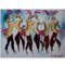 Acrylic on Canvas Cancan Dancers by Göran Hausenkamp, Late 20th Century 1