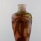 Vase in Frosted and Overlaid Brown Art Glass by Emile Gallé, 1910, Image 5