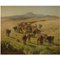 Oil on Wood Algerian Herdsmen by François Lauret, 1862 1